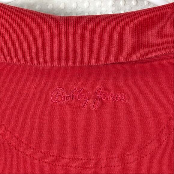 Bobby Jones M Red Long Sleeve Polo Shirt Men's 100% Pima Cotton Made in Peru - Picture 5 of 5